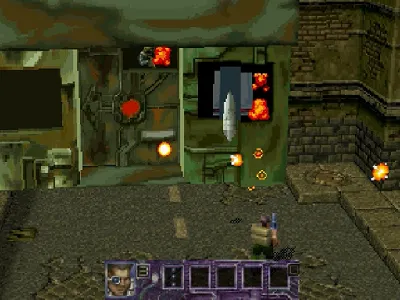 Contra: Legacy of War gameplay screenshot on Saturn