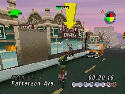 Courier Crisis gameplay screenshot on Saturn