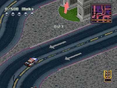 CrimeWave gameplay screenshot on Saturn