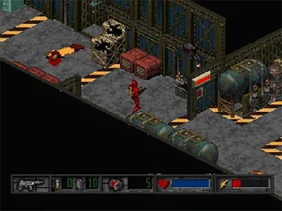 Crusader: No Remorse gameplay screenshot on Saturn