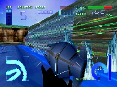Cyber Speedway gameplay screenshot on Saturn