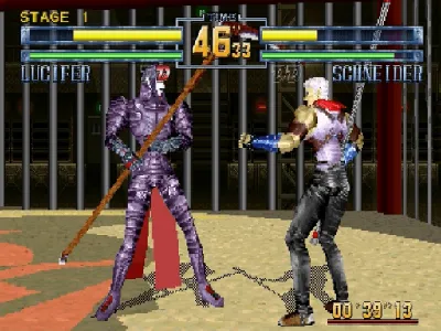 D-Xhird gameplay screenshot on Saturn