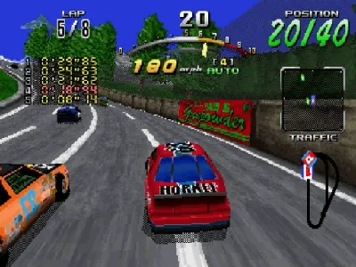 Daytona USA: Championship Circuit Edition gameplay screenshot on Saturn
