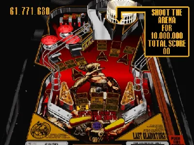 Digital Pinball: Last Gladiators gameplay screenshot on Saturn
