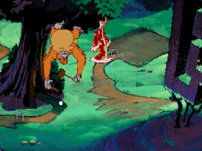 Discworld II: Missing Presumed...!? gameplay screenshot on Saturn