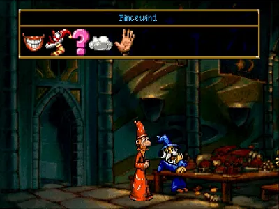 Discworld gameplay screenshot on Saturn