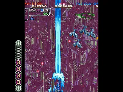 DoDonPachi gameplay screenshot on Saturn