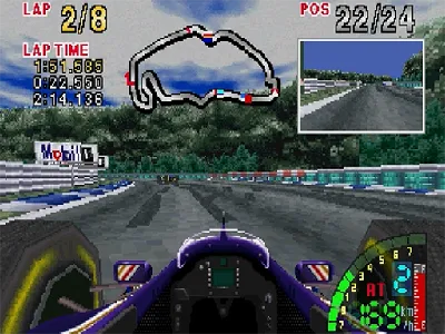 F1 Challenge gameplay screenshot on Saturn