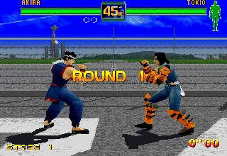 Fighters Megamix gameplay screenshot on Saturn