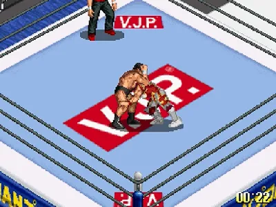 Fire Pro Wrestling S: 6 Men Scramble gameplay screenshot on Saturn