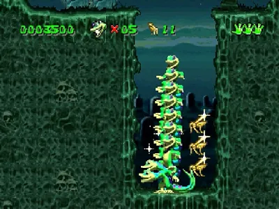 Gex gameplay screenshot on Saturn