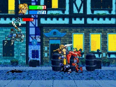 Guardian Heroes gameplay screenshot on Saturn