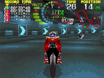 Hang-On GP gameplay screenshot on Saturn