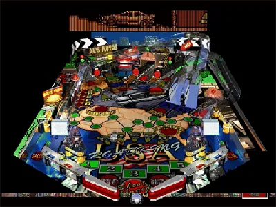 Hyper 3-D Pinball gameplay screenshot on Saturn