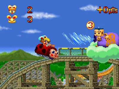 Keio Flying Squadron 2 gameplay screenshot on Saturn