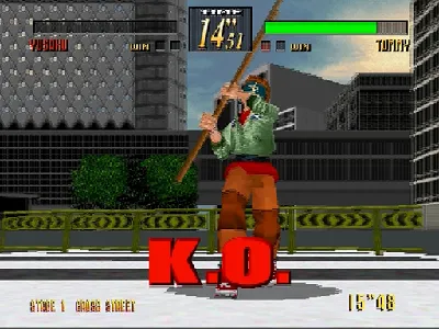 Last Bronx gameplay screenshot on Saturn