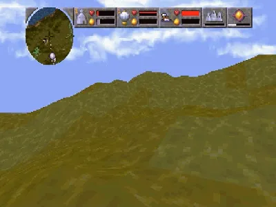 Magic Carpet gameplay screenshot on Saturn