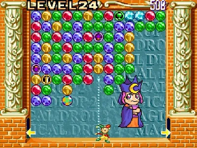 Magical Drop II gameplay screenshot on Saturn