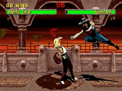 Mortal Kombat II gameplay screenshot on Saturn
