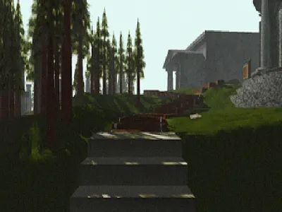 Myst gameplay screenshot on Saturn