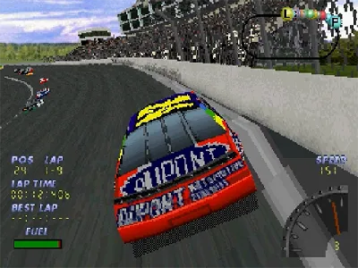 NASCAR 98 gameplay screenshot on Saturn