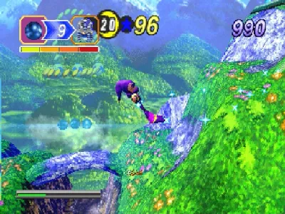 Nights into Dreams gameplay screenshot on Saturn