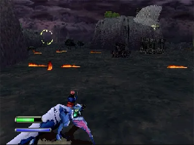 Panzer Dragoon II Zwei gameplay screenshot on Saturn