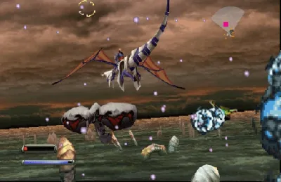 Panzer Dragoon gameplay screenshot on Saturn