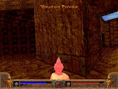 PowerSlave gameplay screenshot on Saturn