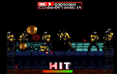 Revolution X gameplay screenshot on Saturn