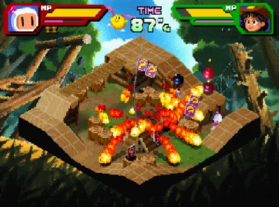 Saturn Bomberman Fight! gameplay screenshot on Saturn