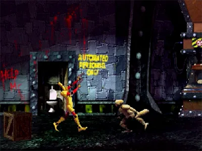 Scud: The Disposable Assassin gameplay screenshot on Saturn