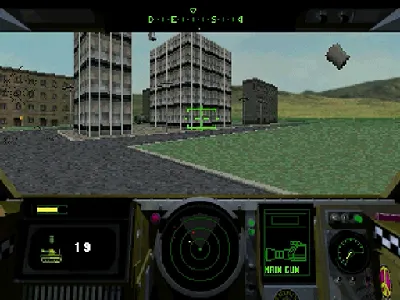Shellshock gameplay screenshot on Saturn