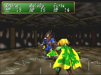 Shining the Holy Ark gameplay screenshot on Saturn