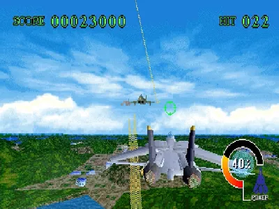 Sky Target gameplay screenshot on Saturn