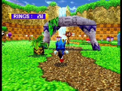 Sonic Jam gameplay screenshot on Saturn