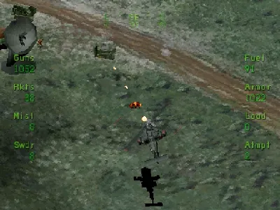 Soviet Strike gameplay screenshot on Saturn
