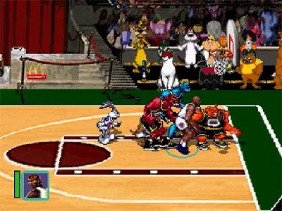 Space Jam gameplay screenshot on Saturn