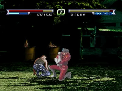 Street Fighter: The Movie gameplay screenshot on Saturn