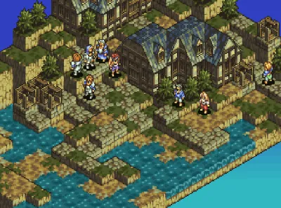Tactics Ogre: Let Us Cling Together gameplay screenshot on Saturn