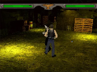 The Crow: City of Angels gameplay screenshot on Saturn