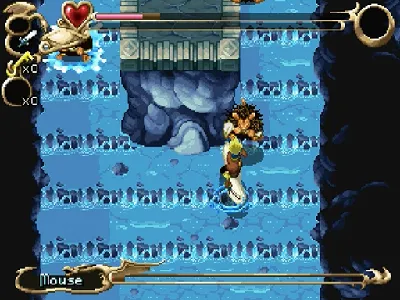 The Legend of Oasis gameplay screenshot on Saturn