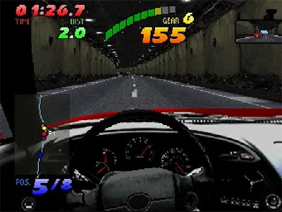 The Need for Speed gameplay screenshot on Saturn