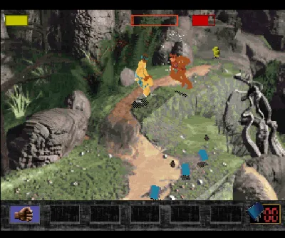 Time Commando gameplay screenshot on Saturn