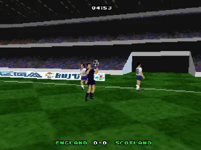 UEFA Euro 96 gameplay screenshot on Saturn