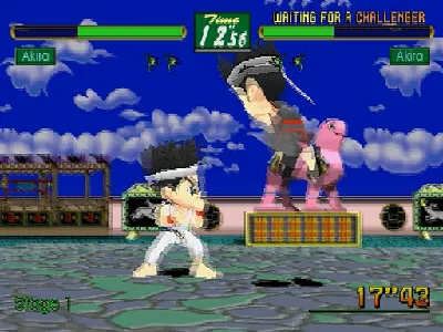 Virtua Fighter Kids gameplay screenshot on Saturn