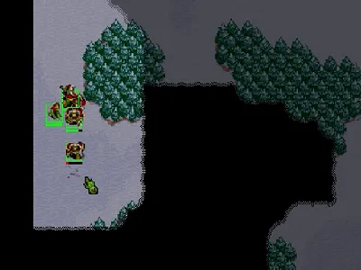 Warcraft II: The Dark Saga gameplay screenshot on Saturn
