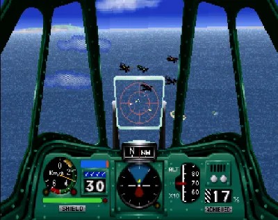 Wing Arms gameplay screenshot on Saturn