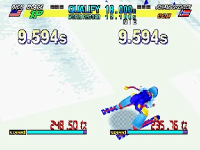 Winter Heat gameplay screenshot on Saturn