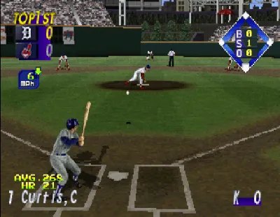 World Series Baseball II gameplay screenshot on Saturn